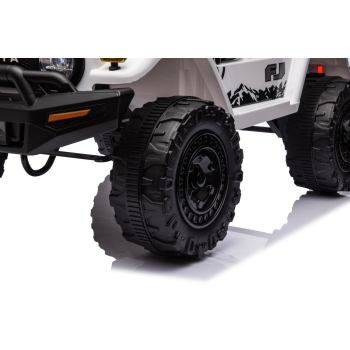 Toyota FJ Cruiser dla dzieci Biały + Pilot + Napęd 4x4 + Audio LED + EVA + Wolny Start